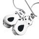 13/16" 925 Silver Onyx Teardrop French Wires Earrings