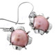 11/16" 925 Silver Pink Mabe Pearl French Wires Earrings
