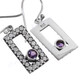 11/16" 925 Silver Amethyst French Wires Earrings