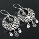 1 5/8" 925 Silver French Wires Earrings