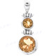 1 1/4" 925 Silver Citrine Pendant