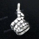 1 3/16" 925 Silver Snake Pendant
