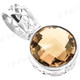7/8" 925 Silver Citrine Pendant