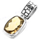 1" 925 Silver Citrine Pendant
