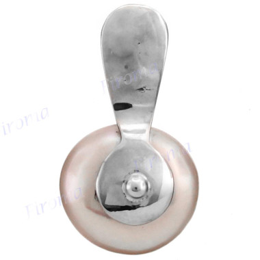 7/8" 925 Silver Biwa Pearl Pendant