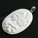 2 7/16" 925 Silver Buffalo Bone Pendant