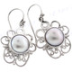 13/16" 925 Silver Freshwater Pearl French Wires Earrings