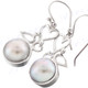 7/8" 925 Silver Freshwater Pearl French Wires Earrings