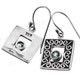 9/16" 925 Silver Blue Topaz French Wires Earrings