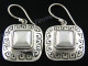 13/16" 925 Silver White Mabe Pearl French Wires Earrings