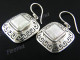 13/16" 925 Silver White Mabe Pearl French Wires Earrings