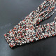 Seed Beads 25" Black Brown Necklace Bead
