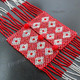 Seed Beads 25" Silver Red Necklace Bead
