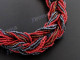 2mm Glass Seed Beads 22" Hematite Brown Necklace