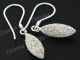 3/4" 925 Silver French Wires Earrings