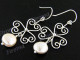 1 11/16" 925 Silver Gold Biwa Pearl French Wires Earrings