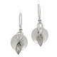 11/16" 925 Silver White Biwa Pearl French Wires Earrings