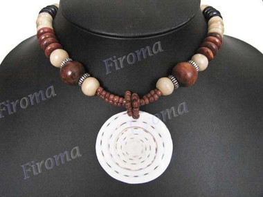 Cone Shell 18" Brown Necklace Pendant