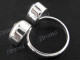 925 Silver Gold Biwa Pearl Amethyst Face us 6 Ring