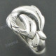13/16" 925 Silver Face Art us 6 Ring