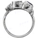 13/16" 925 Silver Amethyst Face us 6.5 Ring