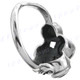 13/16" 925 Silver Amethyst Face us 6.5 Ring