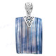 1 9/16" 925 Silver Blue Turbo Shell Pendant