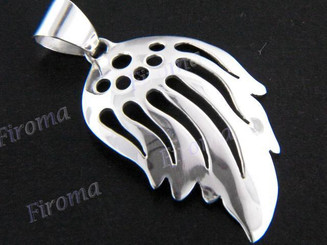 1 5/8" 925 Silver Leaf Pendant