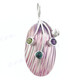 1 11/16" 925 Silver Blue Topaz Peridot Purple Turbo Shell Pendant