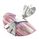 1" 925 Silver Purple Turbo Shell Pendant