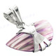 1" 925 Silver Purple Turbo Shell Pendant
