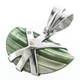 1" 925 Silver Green Turbo Shell Pendant