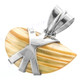 1" 925 Silver Gold Turbo Shell Pendant