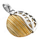 1 1/4" 925 Silver Gold Turbo Shell Pendant