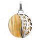 1 1/4" 925 Silver Gold Turbo Shell Pendant