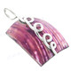 1 3/8" 925 Silver Purple Turbo Shell Pendant