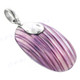 1 3/4" 925 Silver Purple Turbo Shell Pendant
