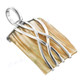 1 3/8" 925 Silver Gold Turbo Shell Pendant