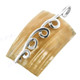 1 3/8" 925 Silver Gold Turbo Shell Pendant