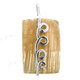 1 3/8" 925 Silver Gold Turbo Shell Pendant