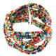 Glass Seed Beads 7" Cuff Bracelet