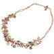 Glass Seed Beads Mineral Chips 21" Beige Khaki Necklace