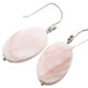 1" 925 Silver Pink Mother Of Pearl Shell French Wires Earrings