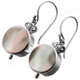 11/16" 925 Silver Yellow Abalone Shell French Wires Earrings