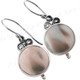 11/16" 925 Silver Yellow Abalone Shell French Wires Earrings