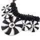 Genuine Cone Shell Seed Beads 18" Black Necklace Pendant