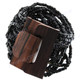 3mm Seed Beads Buckle 7" Onyx Black Bracelet