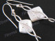 1 3/16" 925 Silver White Biwa Pearl French Wires Earrings