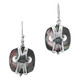 SALE! 11/16" BLACK MOTHER OF PEARL SHELL 925 STERLING SILVER earrings