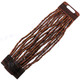 3mm Glass Seed Beads Buckle 7" Copper Bracelet